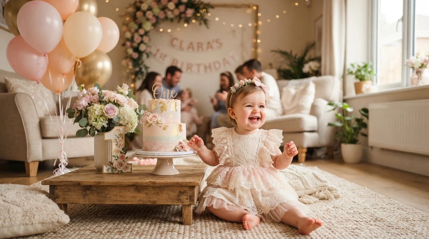 first birthday captions for baby girls