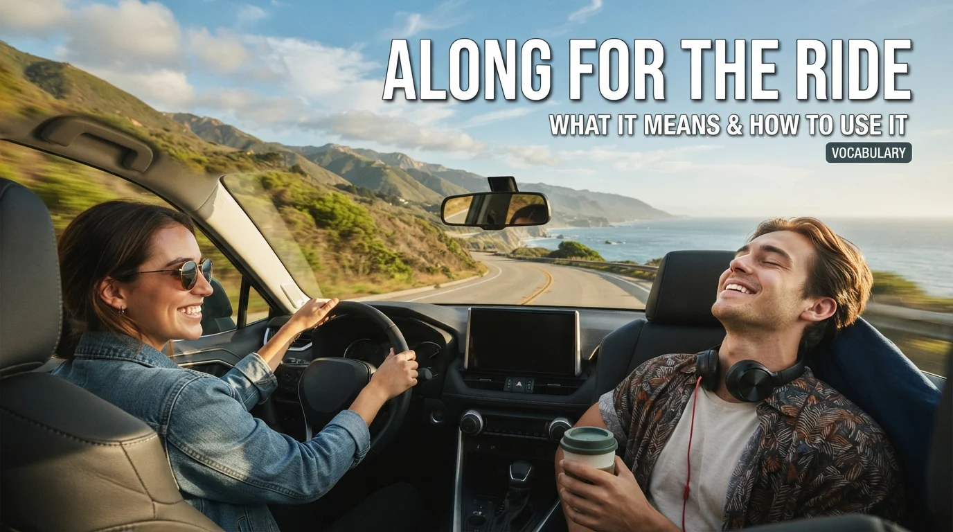 along for the ride meaning