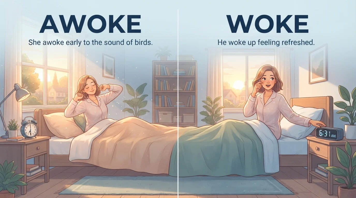 awoke vs woke