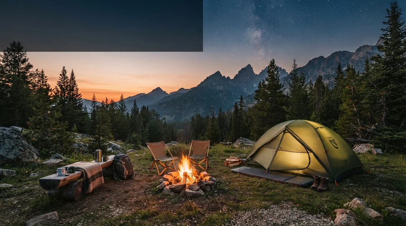 camping captions