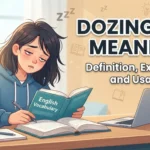 dossing off meaning