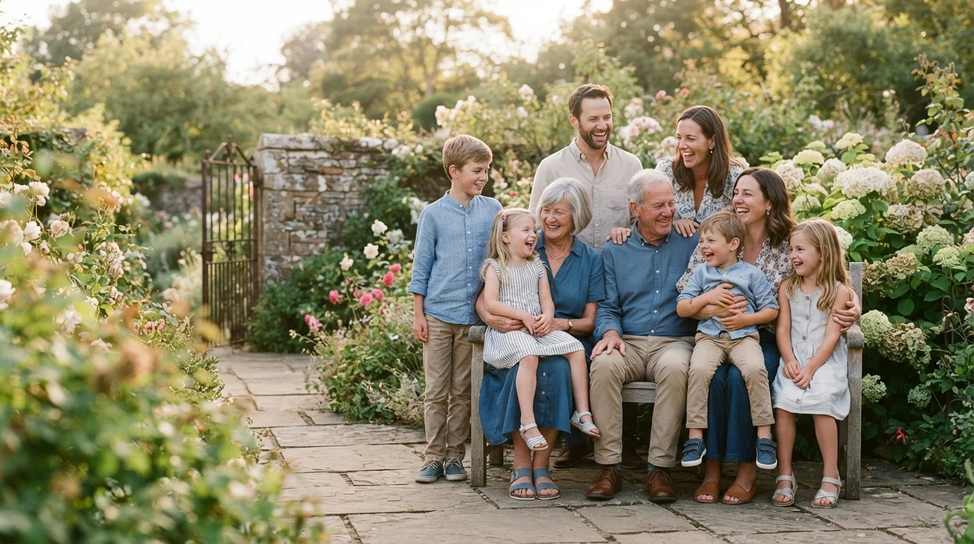 family photo captions