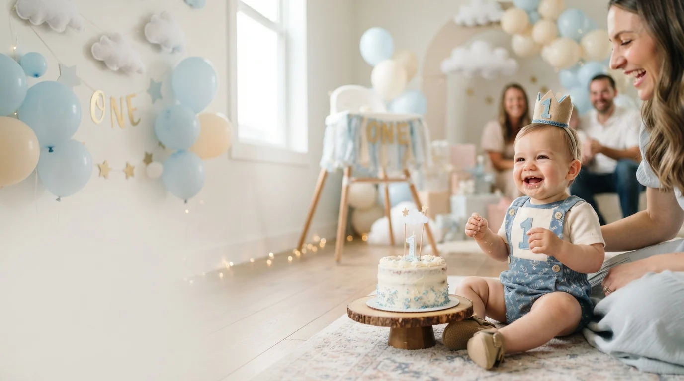 first birthday captions for baby boy