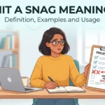 hit a snag meaning