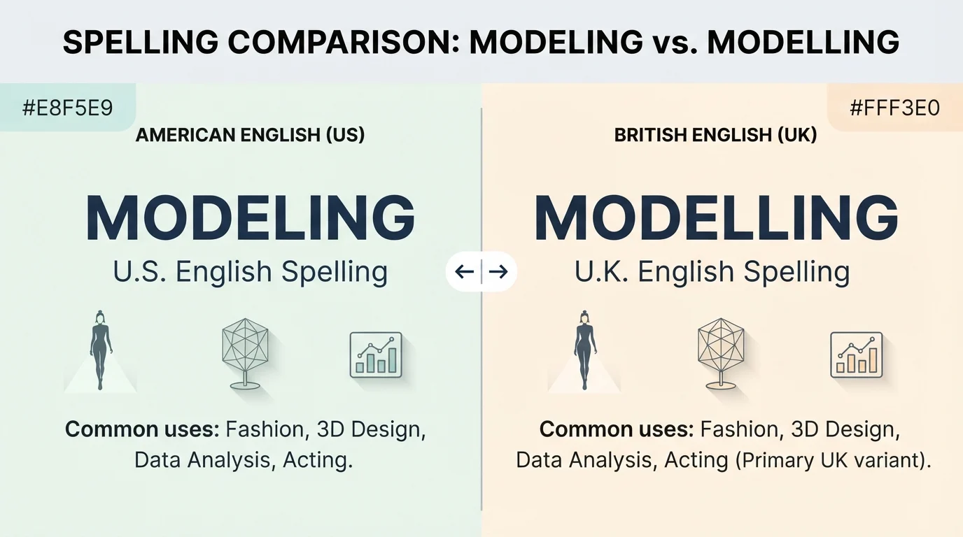 modeling vs modelling
